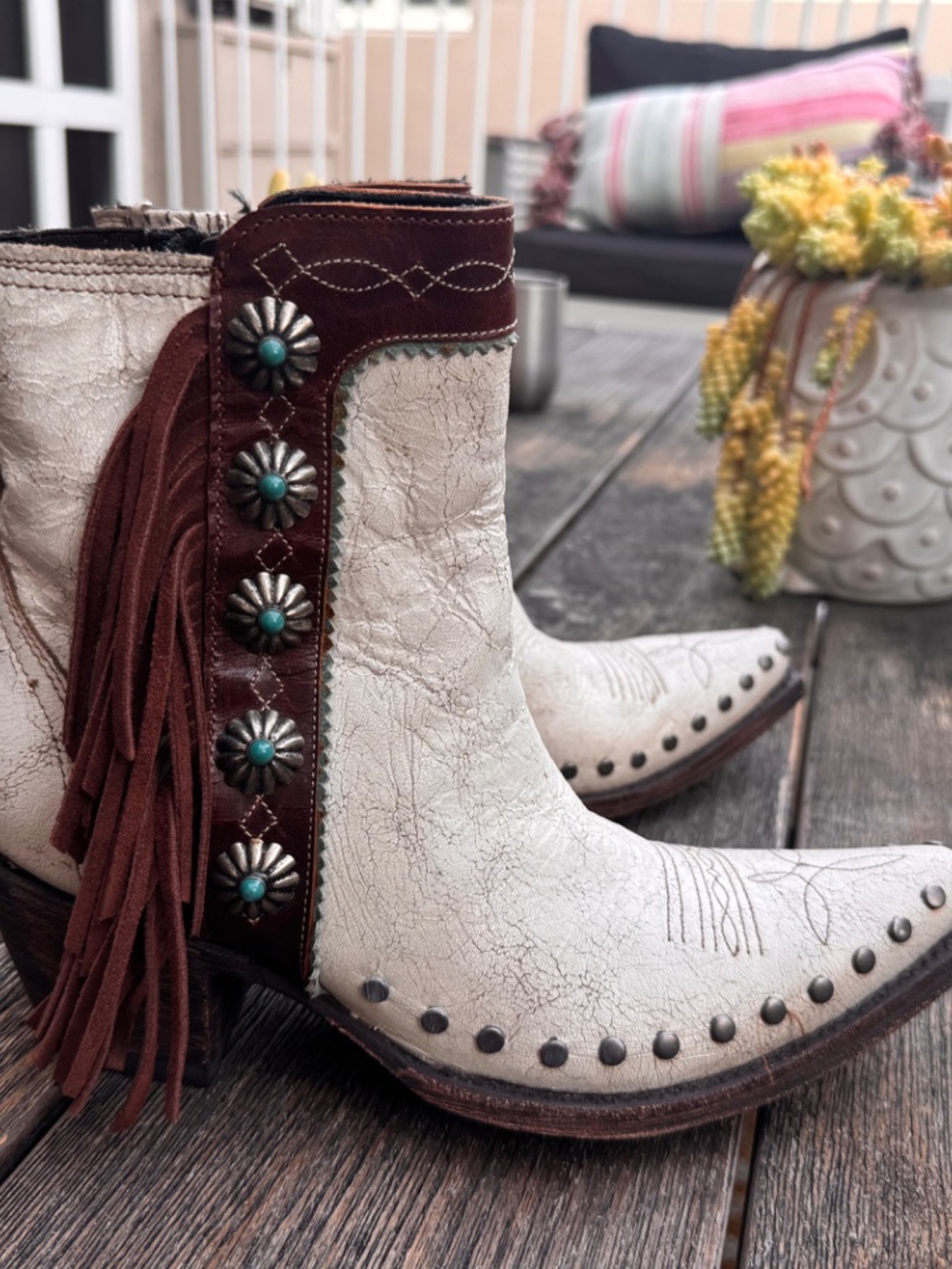 Old gringo/double d ranch cowboy boots - Picture 2 of 4